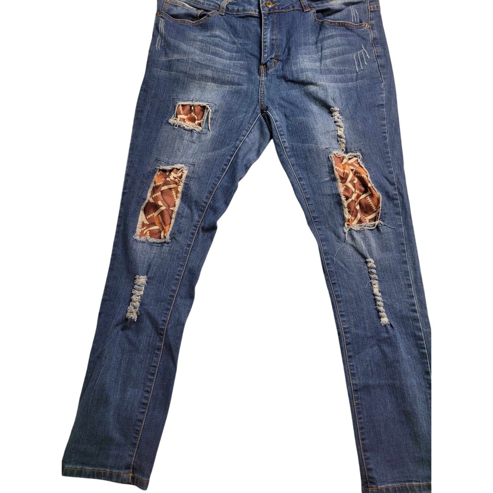 L&B Distressed‎ Football Jeans Women's Size 18